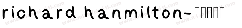 richard hanmilton字体转换